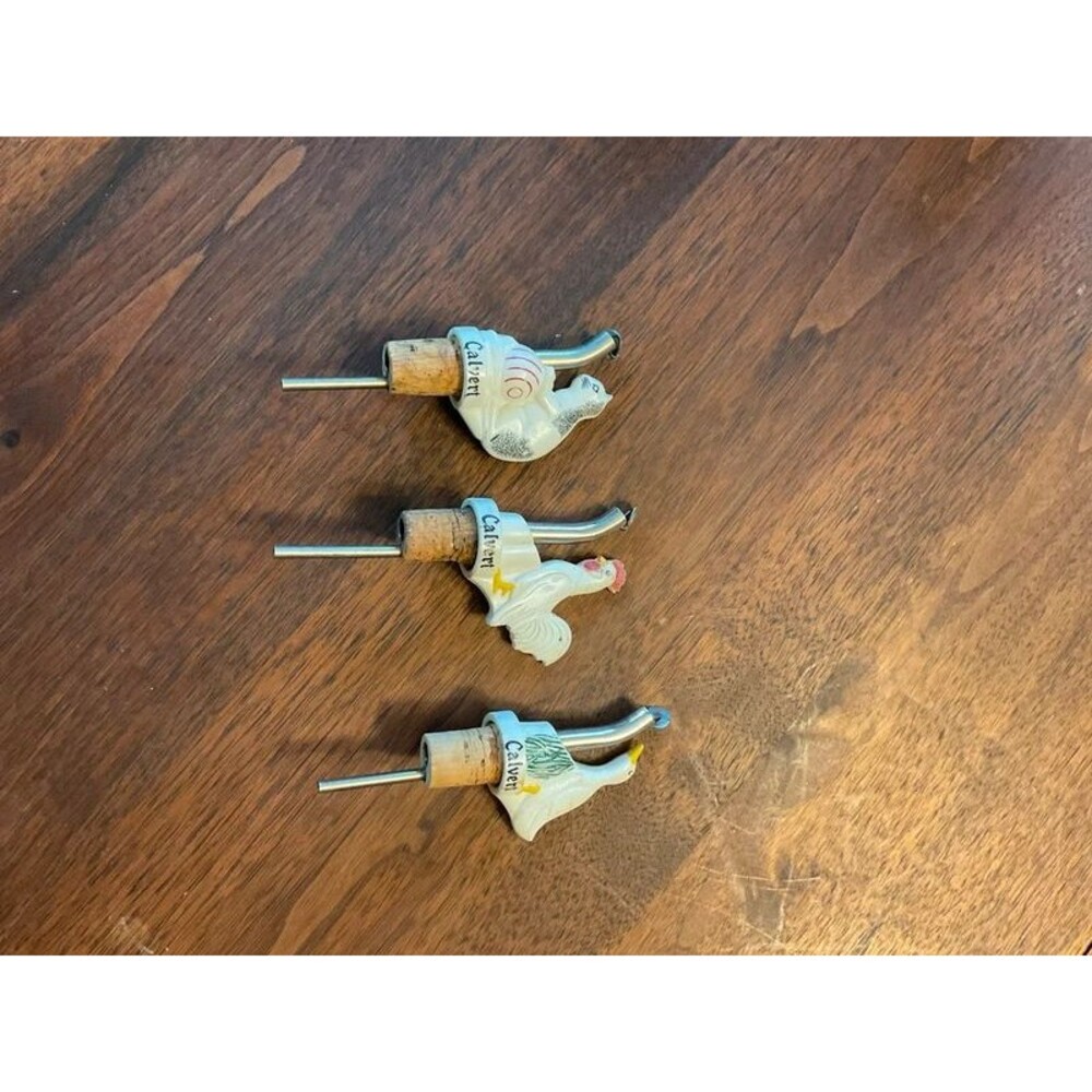 Vintage Calvert Liquor Spouts